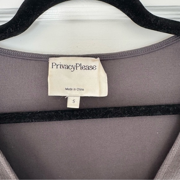 Revolve Privacy Please Dark Olive Green Front Tie Dress Small - Picture 5 of 10